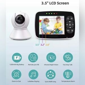 GoodBaby Video Baby Monitor 3.5" Screen Sound Activated